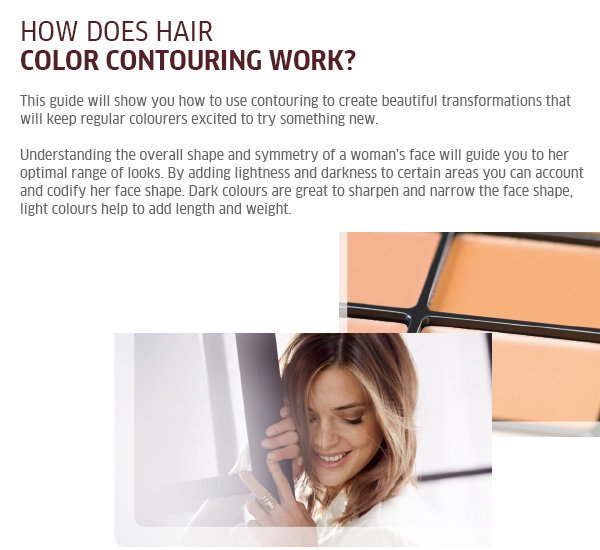 How does hair colour contouring work?