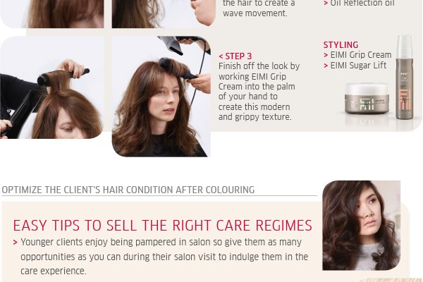 Optimise the clients' hair condition after colouring