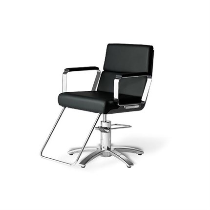 Takara Belmont Adria II Styling Chair - Matte Silver Chrome Base