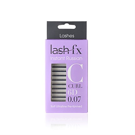Lash FX Pre Fanned Instant Russians - 0.07 C Curl 6D - 13mm