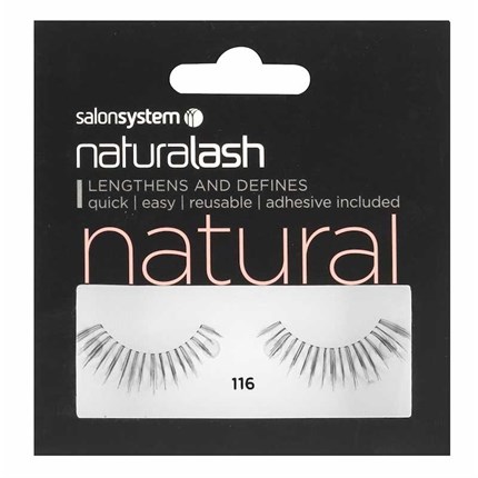 Salon System Naturalash Strip Lashes - 116 Black (Natural)