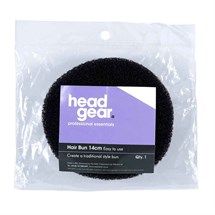 Head-Gear Hair Bun Ring - 14cm Black