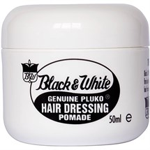 Black & White Pluko Hairdressing Pomade Wax 50ml - Normal