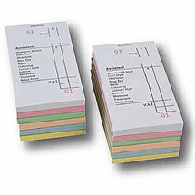 Assistant Bill Check Pads Assorted pk12