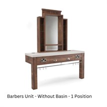 REM Montana Barbers Unit - Without Basin - 1 Position