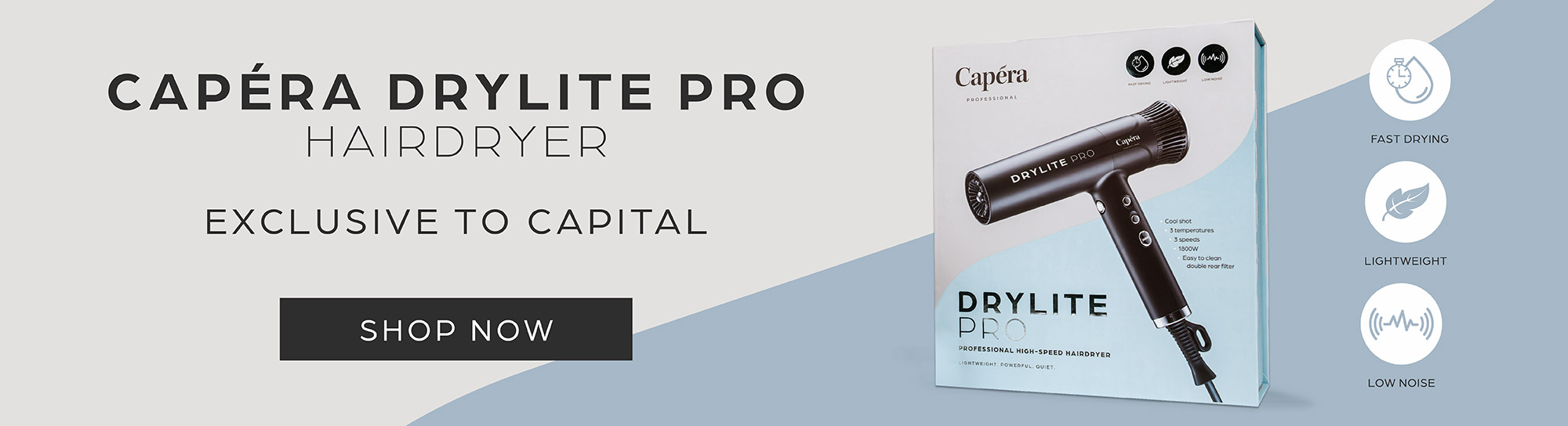 Capera DryLite Pro Banner