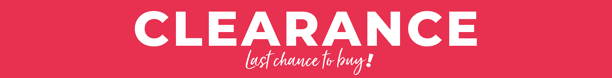 clearance banner