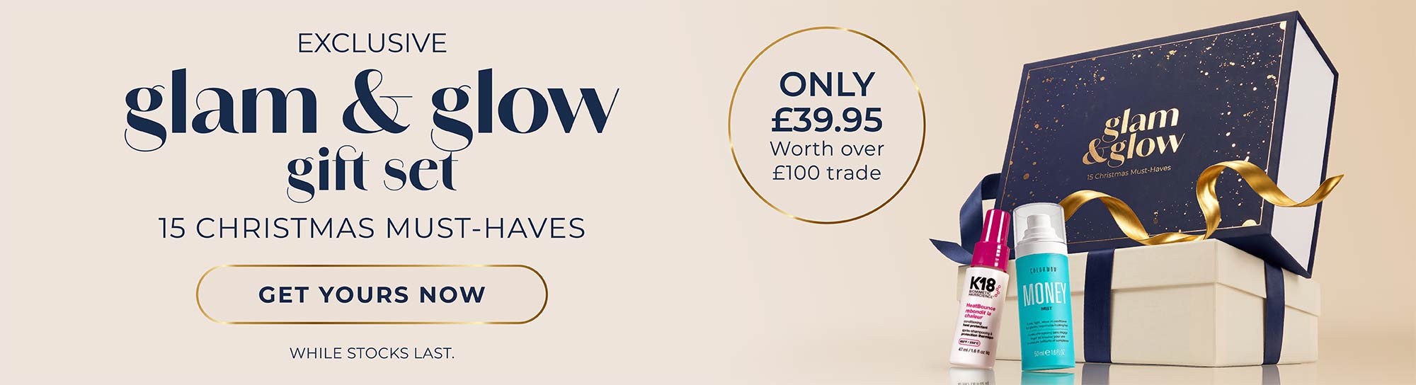 Glam & Glow Banner