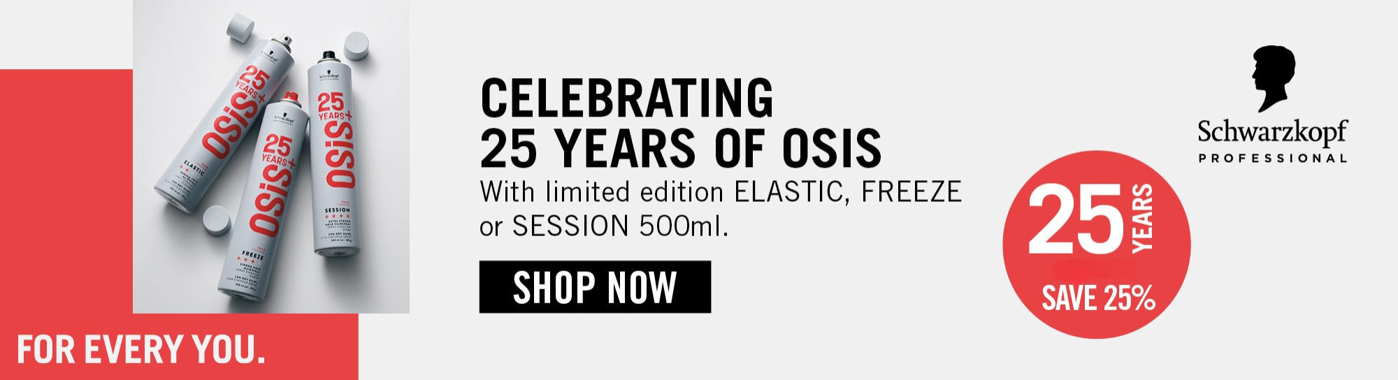 Osis 25 Anniversary Banner