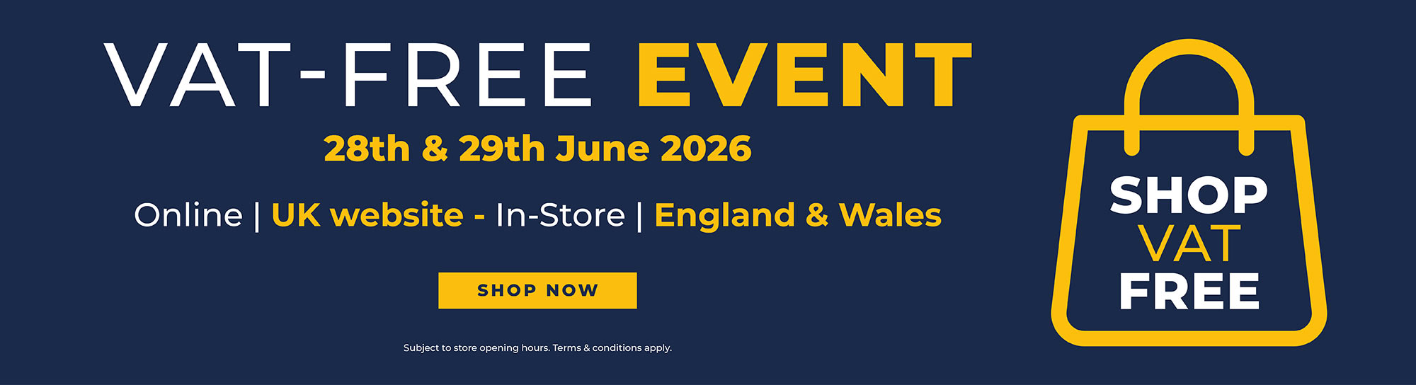 Vat Free Banner