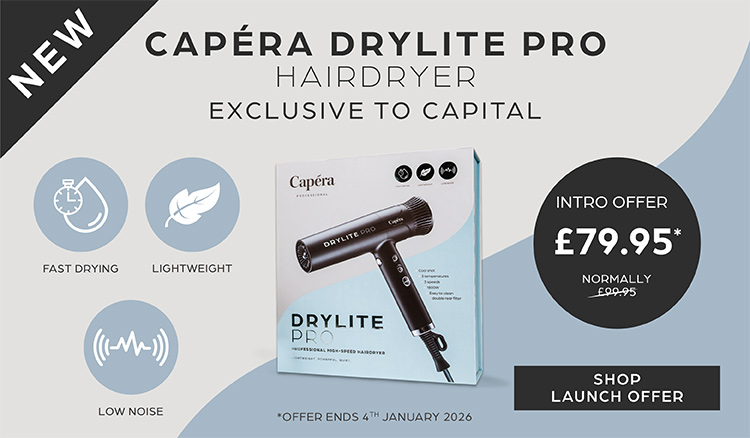 Capera DryLite Pro Hairdryer banner