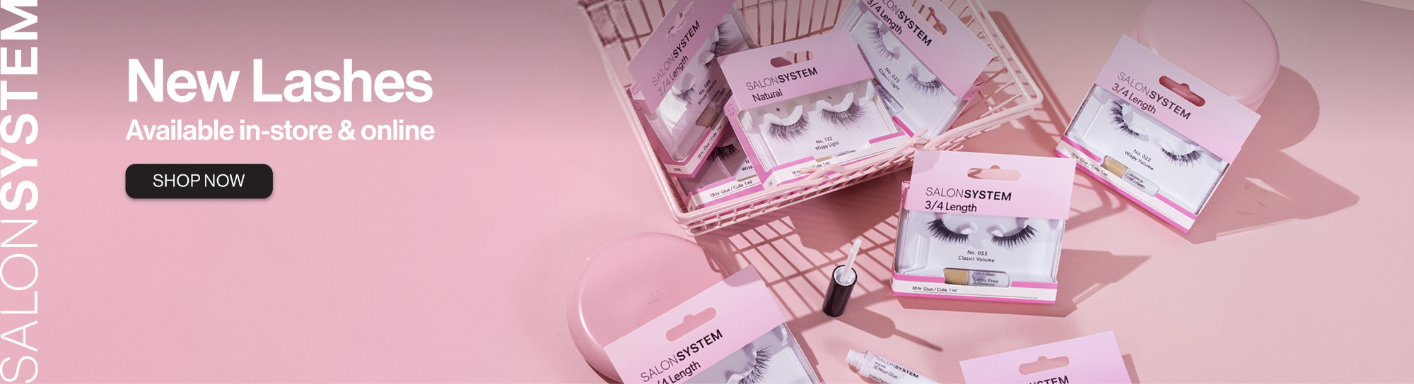 Salon System New Lashes banner