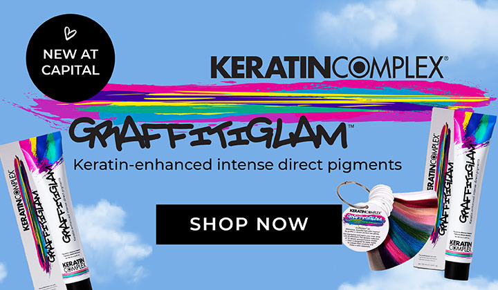 Keratin Complex Graffiti Glam Banner