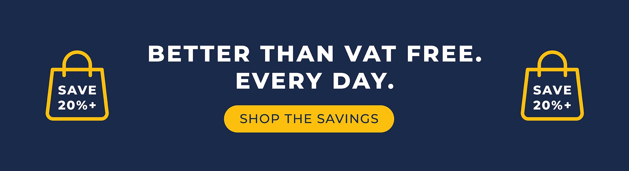 Vat Free offer banner