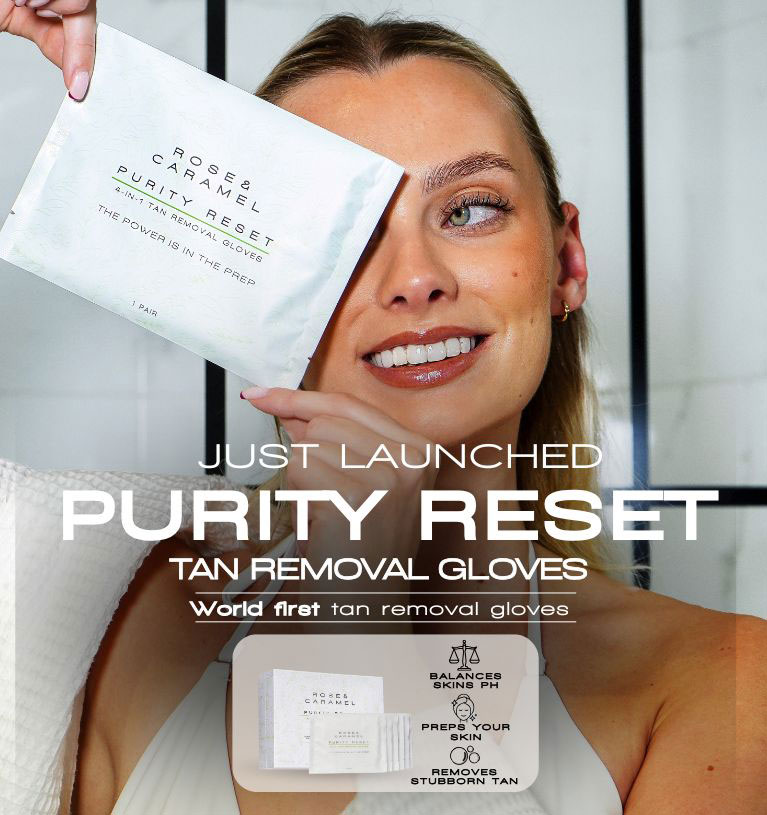 Rose & Caramel Tan Remover Gloves