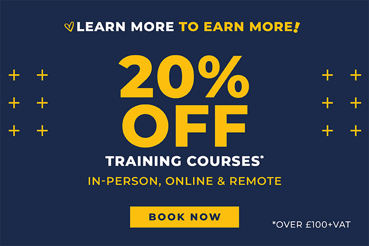 20% Off Training Over £100