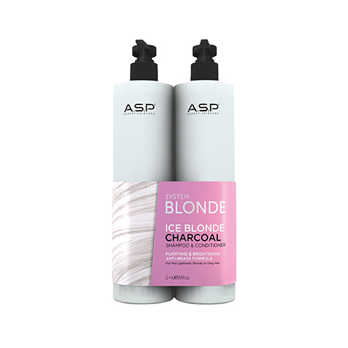 A.S.P System Blonde Ice Blonde Charcoal Duo 1 Litre