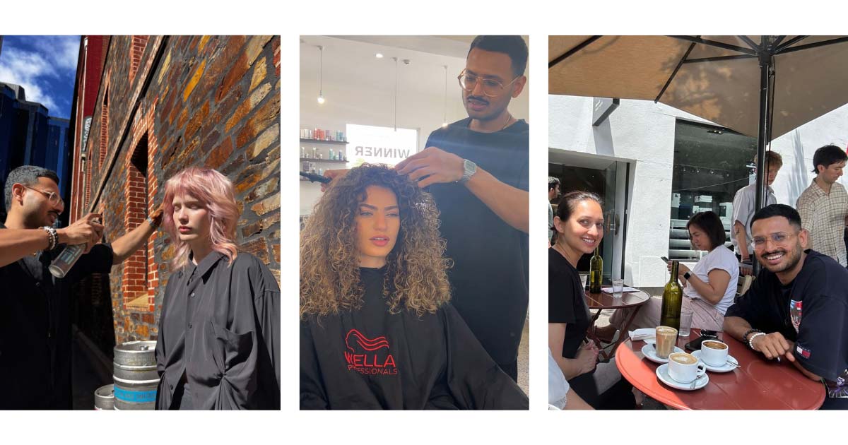Chetan Mongia styling hair