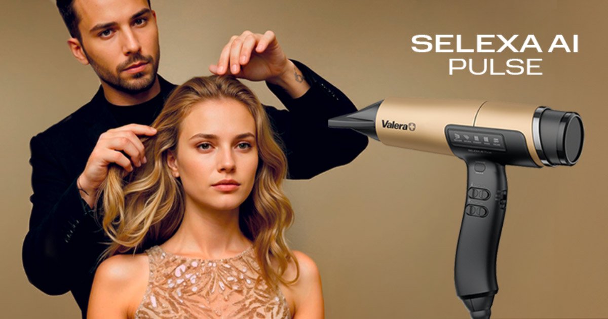 Stylist styling hair