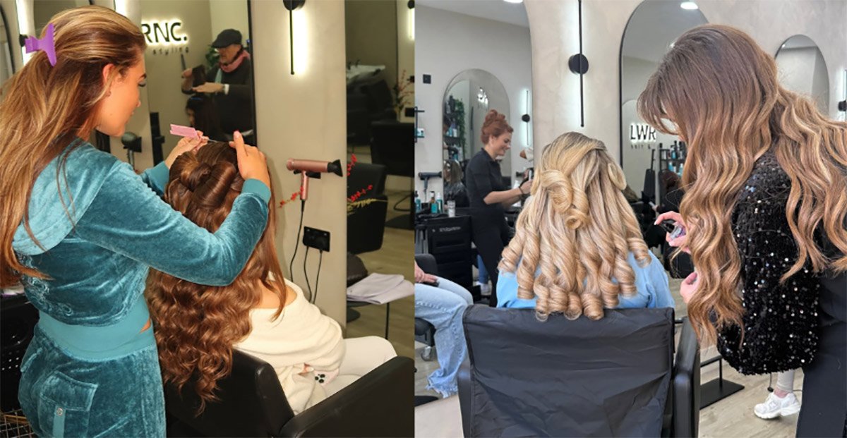Freya styling hair