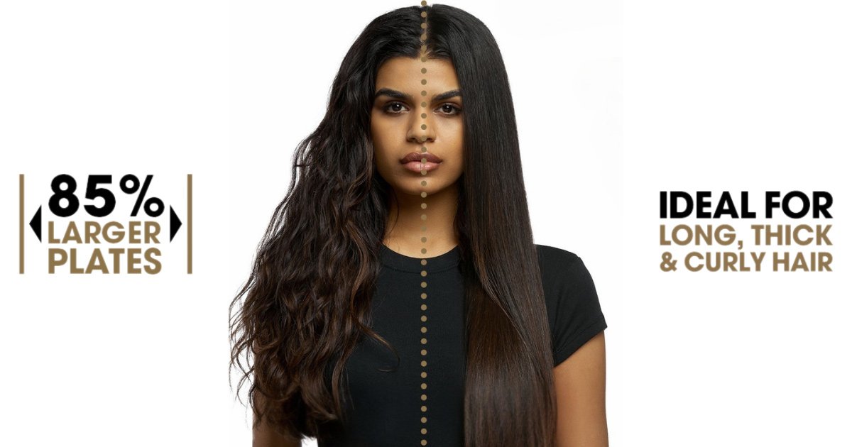 ghd chronos max has 85% larger plates