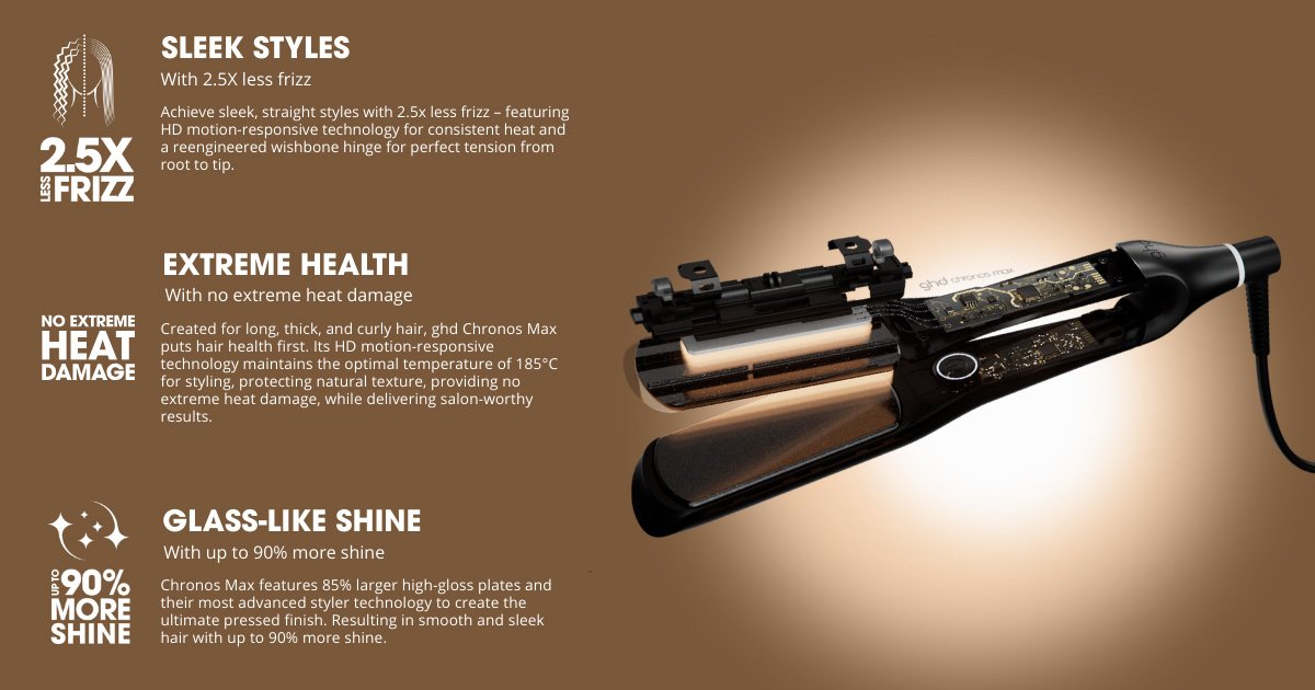 features: sleek styles, extreme health, and glass-like shine