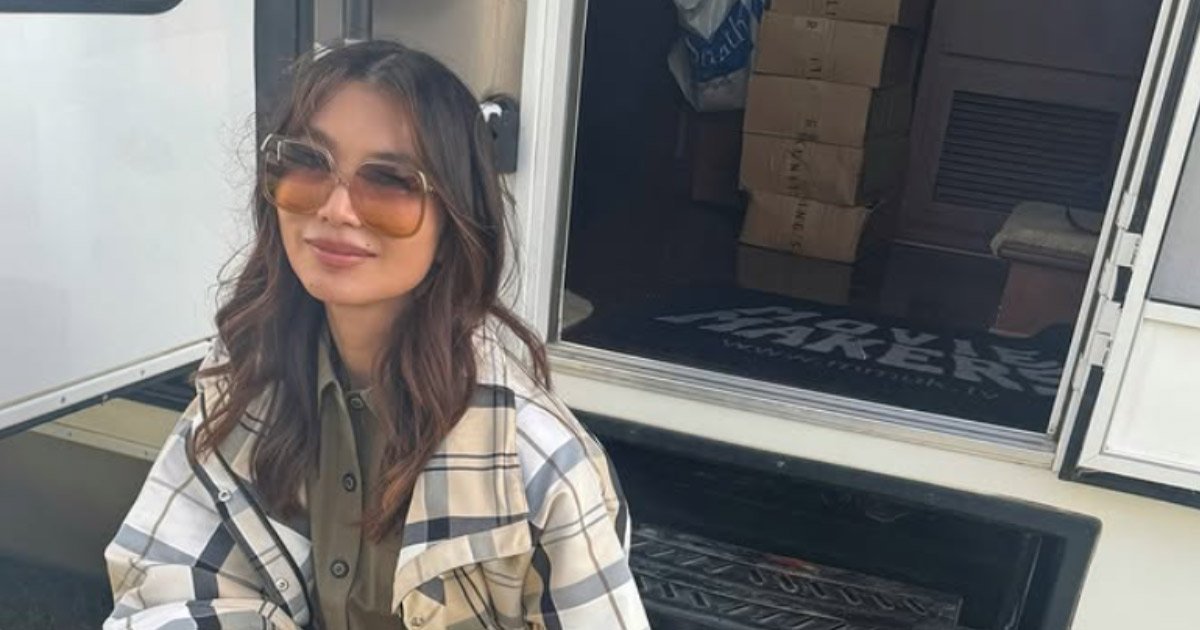 Gemma Chan at Glastonbury