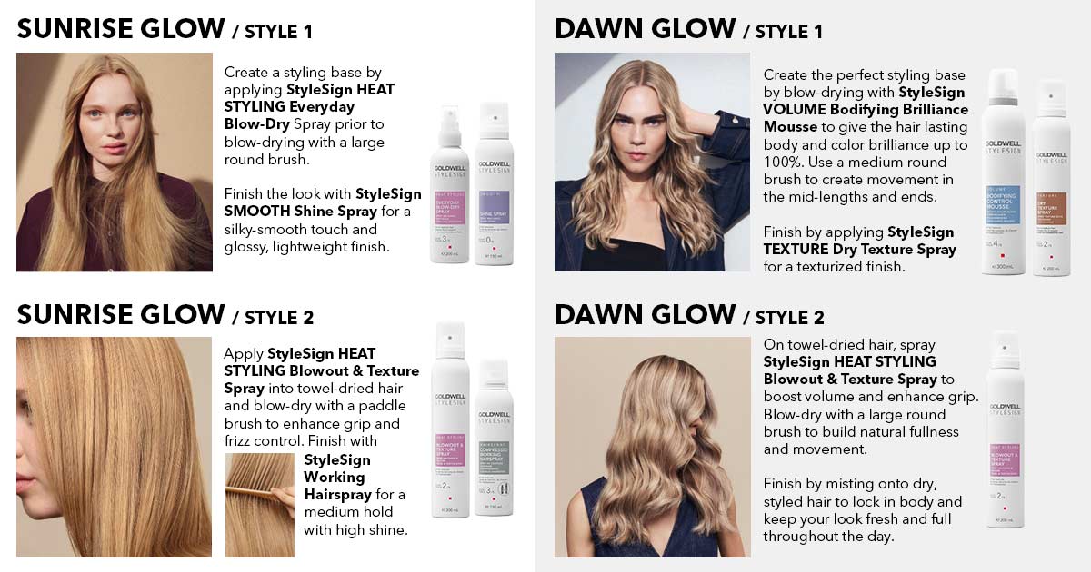 How you can create different hair styles using Goldwell StyleSign