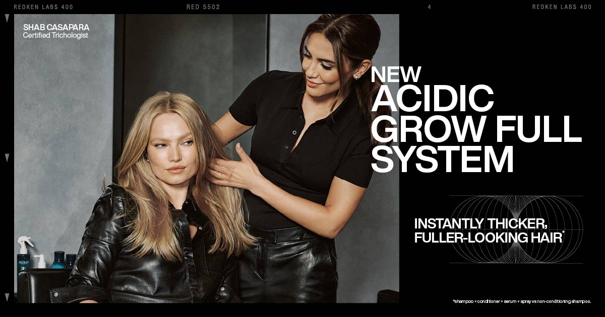 Redken Acidic Grow Full System Range Header
