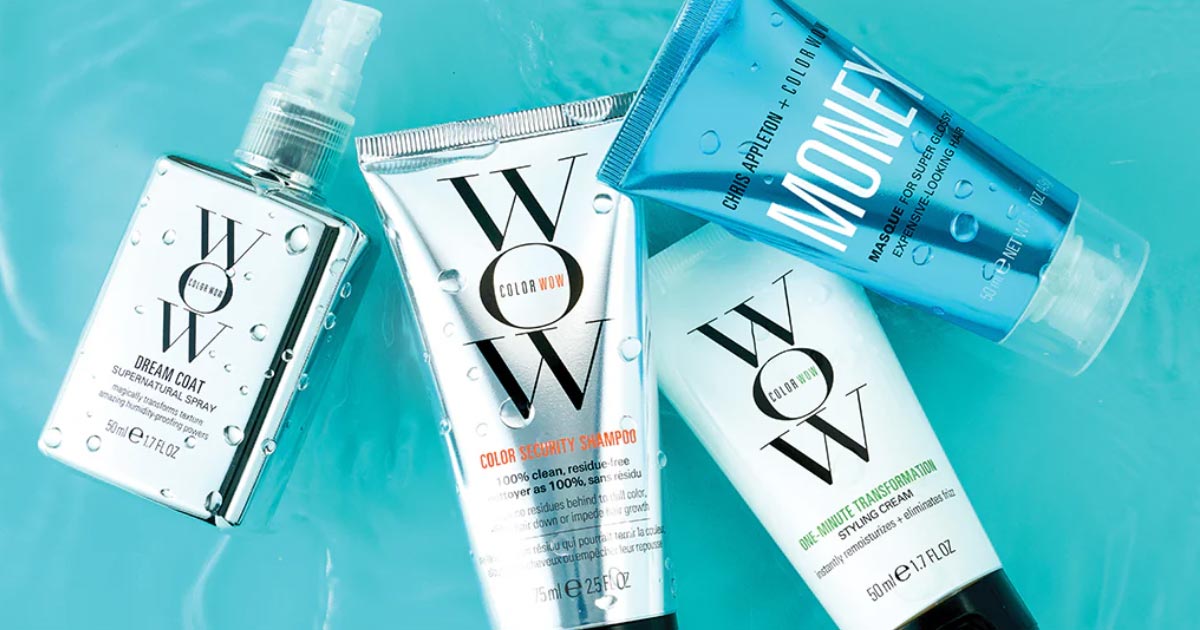Color Wow Travel Minis: Dream Coat, Color Security Shampoo, One Minute Transformation Cream, and Money Masque