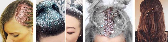 glitter hair