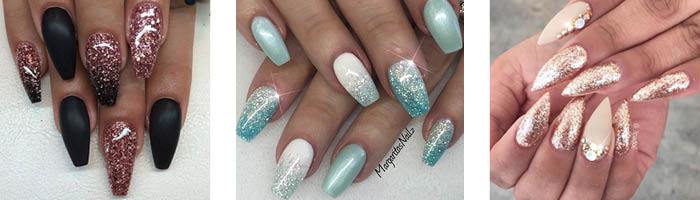 glitter nails