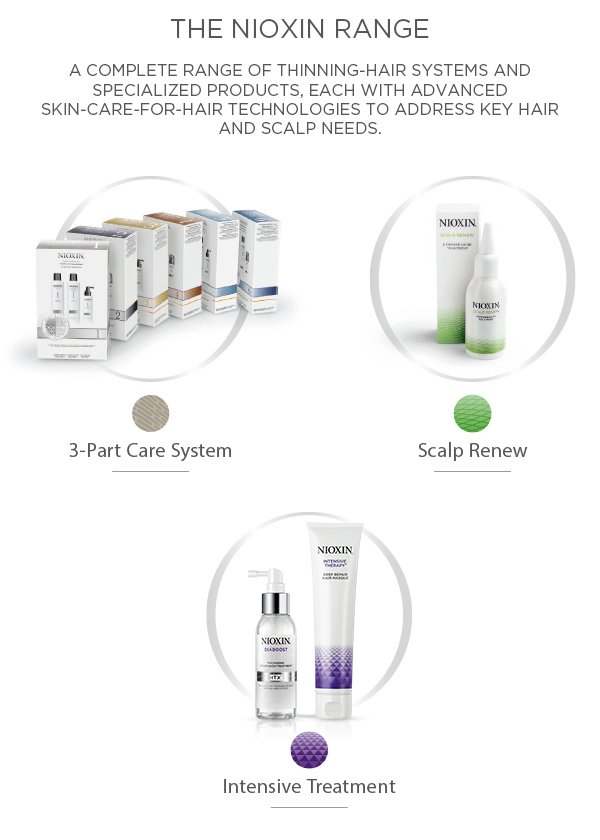 A complete range of thinning-hair systems and specialised products, each with advanced skin-care-for-hair technologies to address key hair and scalp needs.