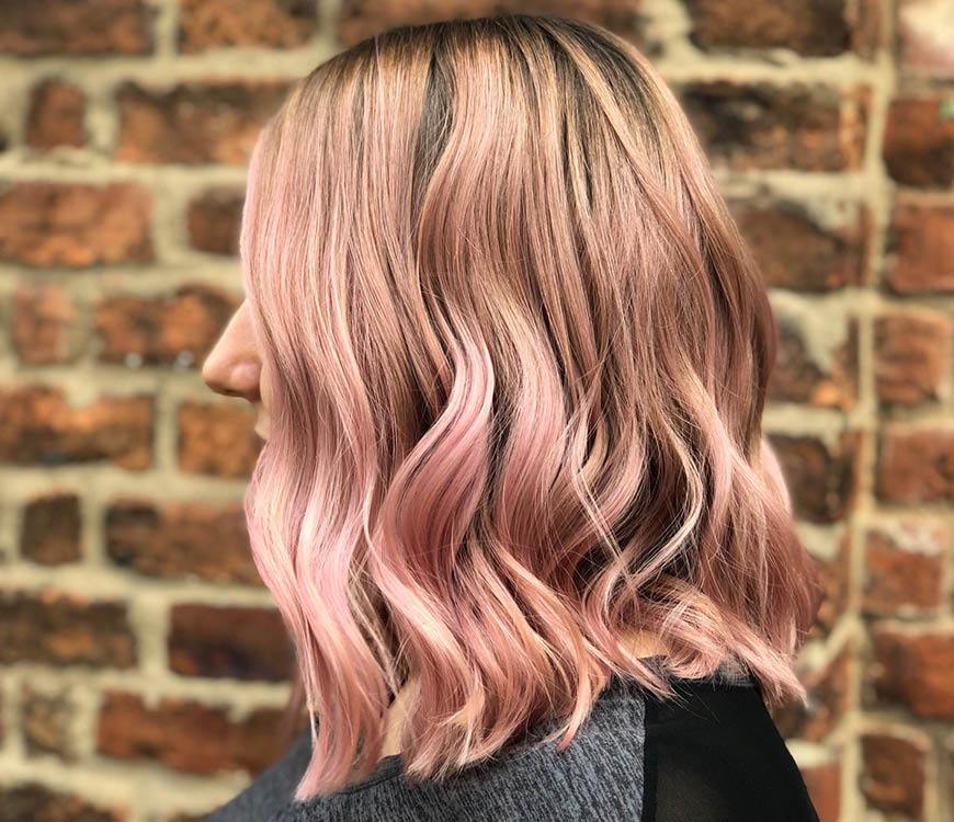 Rose Gold Hair Color | Rose Gold Balayage How To | Capital Hair & Beauty |  Blog | Capital Hair & Beauty