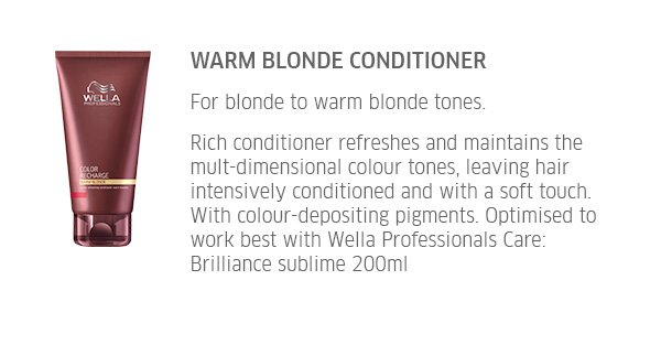 Warm Blonde Conditioner - for blonde to warm blonde tones