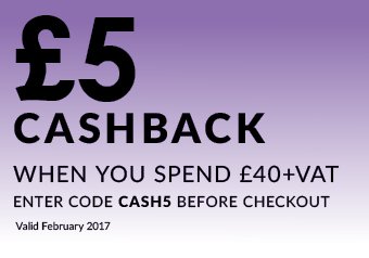£5 cashback voucher
