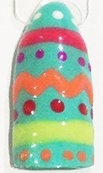 easter gellux nail art design