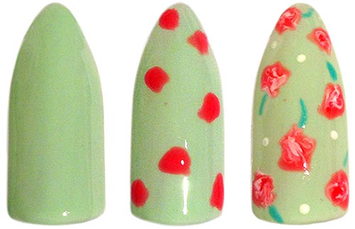 Gellux Spring Flower Nails Design