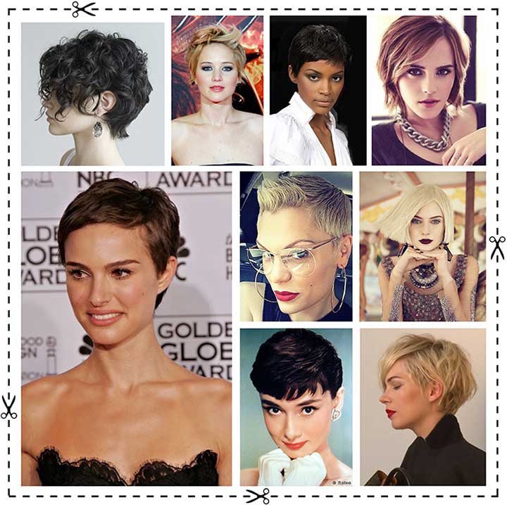 Short hair styles mood board