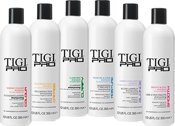 TIGI pro hair care products
