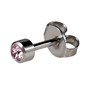 Caflon Stainless Steel Regular 4mm Studs 1 Pair - Alexandrite June BirthstoneAlternative Image1
