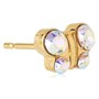 Caflon 24 Carat Gold 6mm Fashion Earrings - Butterfly Rock CrystalAlternative Image1