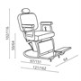 Salon Ambience Elite Barber Chair - Disc Base + FootrestAlternative Image1