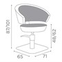 Salon Ambience Flute Hydraulic Styling ChairAlternative Image3