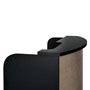 Luca Rossini Verona Reception Desk [Black with Sky Panel]Alternative Image1