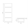 Salon Ambinece Décor Retail Display Panel + White ShelvesAlternative Image1