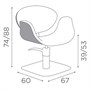 Salon Ambience Amber Hydraulic ChairAlternative Image3
