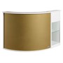 Salon Ambience Form Reception Desk - Wenge Side CabinetAlternative Image3