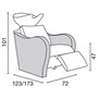 Salon Ambience Luxury Wash Unit Position 1 - White Basin + Footrest + MassageAlternative Image1