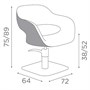 Salon Ambience Vanessa Hydraulic ChairAlternative Image3